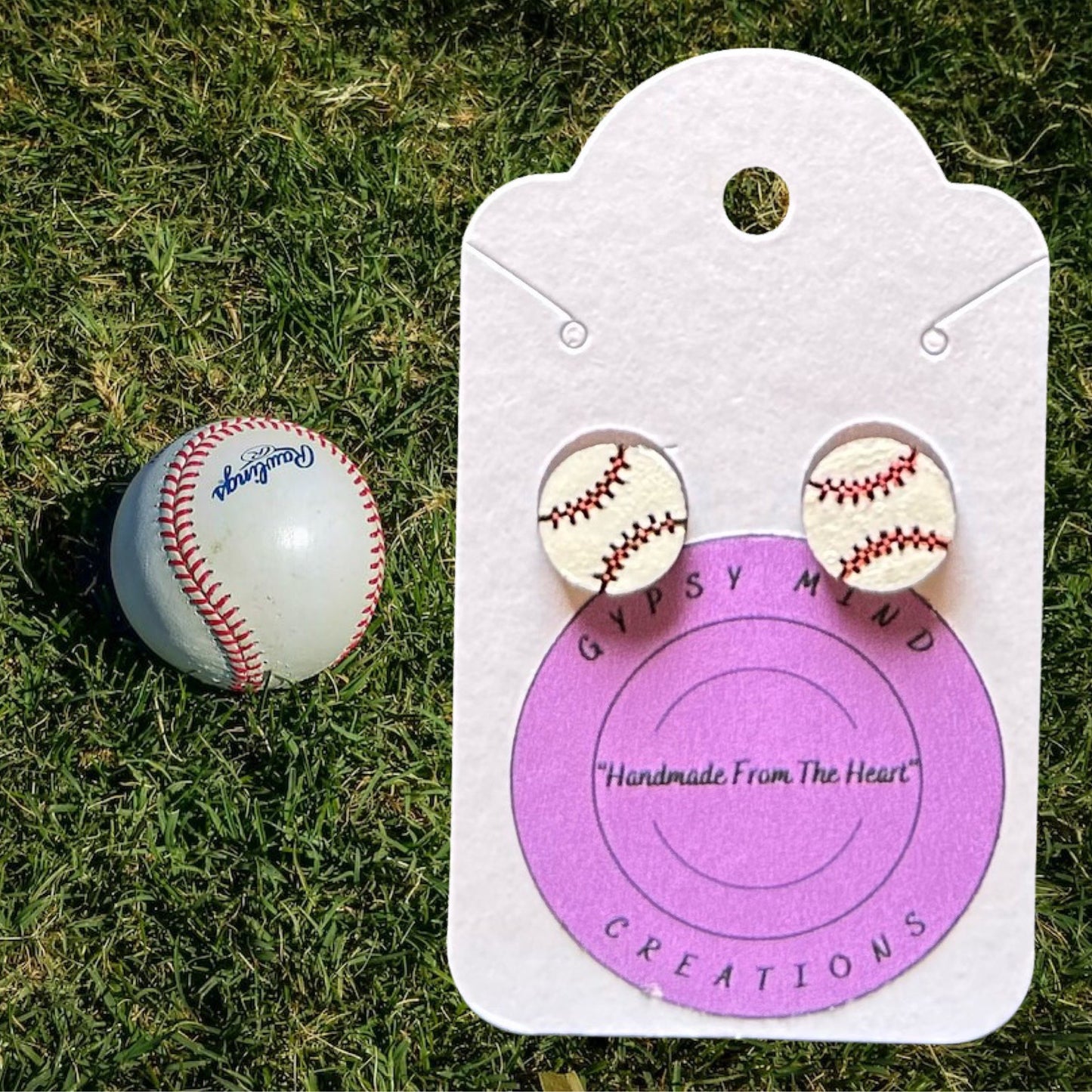 Sports Laser Cut Lightweight Painted Stud Wood Earrings- Multiple Choices