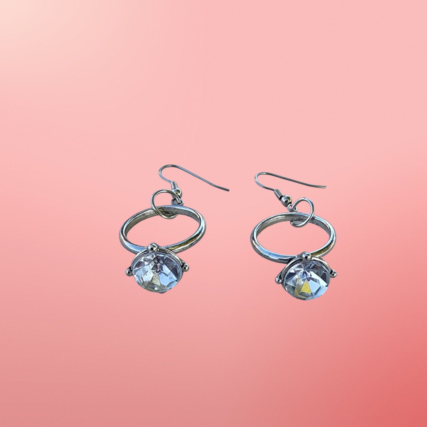 Diamond Ring Earrings