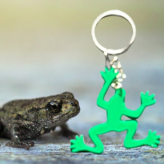 Frog Laser Cut Lightweight Acrylic Keychain