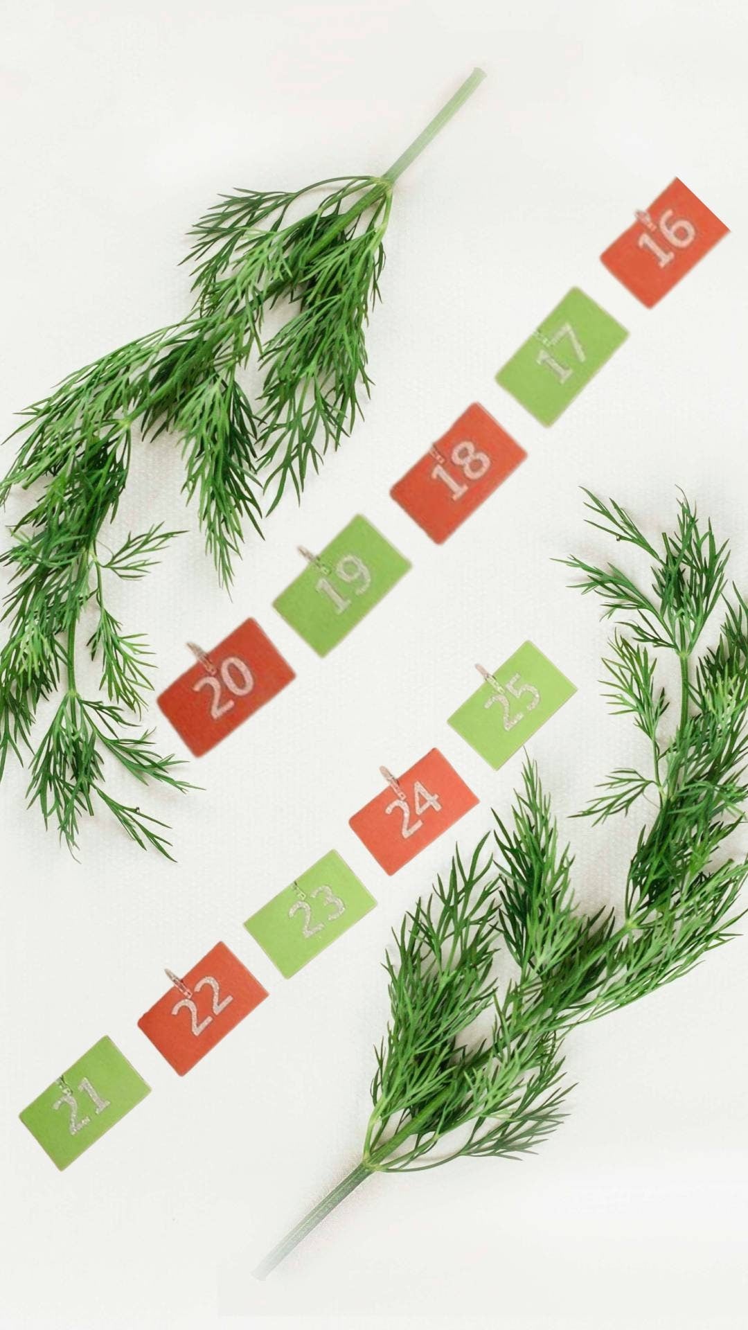Mini Christmas Envelope Advent Countdown Banner